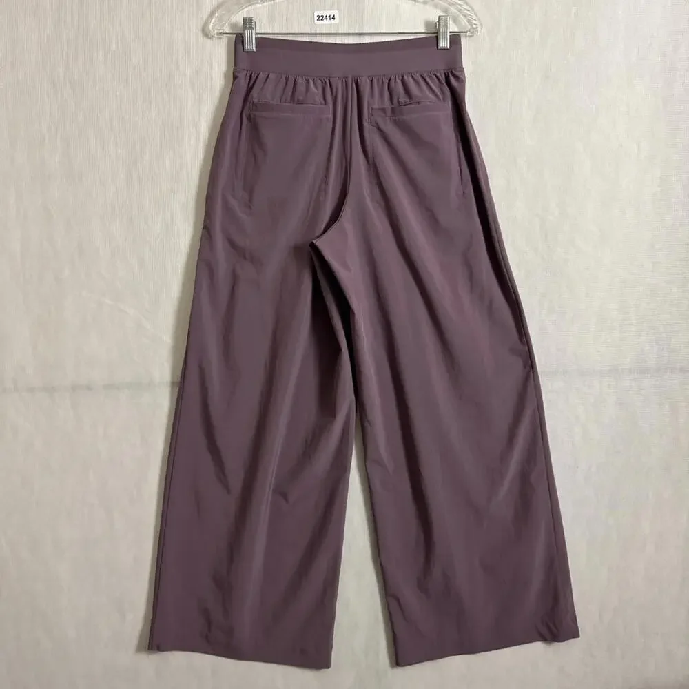 Athleta Purple Wide-Leg Track Pants - Picture 2 of 13